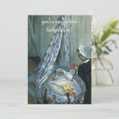 Jean Monet in Cradle von Claude Monet, Babydusche Einladung (Stehend Vorderseite)