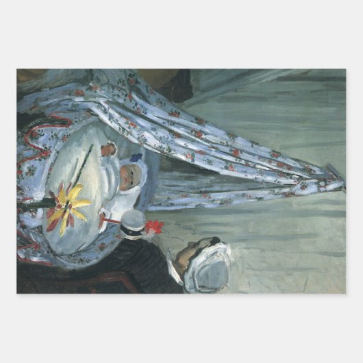 Jean Monet von Claude Monet in Seiner Wiege Geschenkpapier Set (Vorderseite 3)