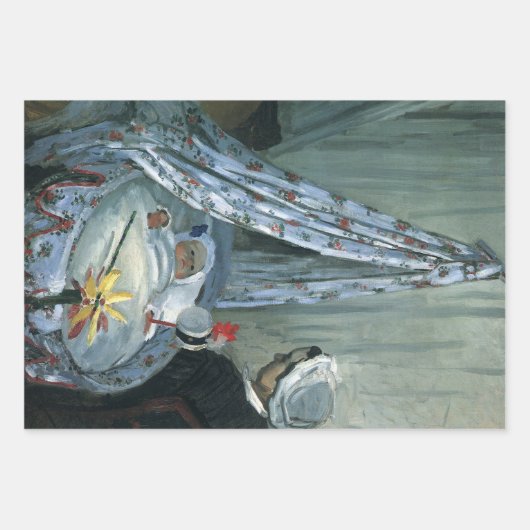 Jean Monet von Claude Monet in Seiner Wiege Geschenkpapier Set (Vorderseite)
