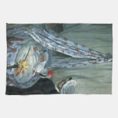 Jean Monet von Claude Monet in Seiner Wiege Geschirrtuch (Horizontal)