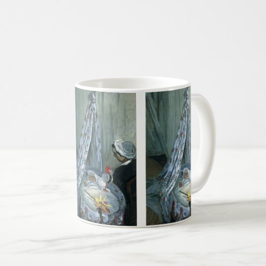 Jean Monet von Claude Monet in Seiner Wiege Kaffeetasse (VorderseiteRechts)