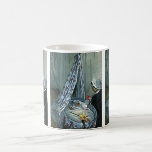 Jean Monet von Claude Monet in Seiner Wiege Kaffeetasse (Mittel)