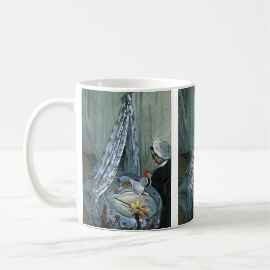 Jean Monet von Claude Monet in Seiner Wiege Kaffeetasse (Links)