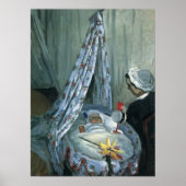 Jean Monet von Claude Monet in Seiner Wiege Poster (Vorne)