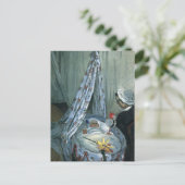 Jean Monet von Claude Monet in Seiner Wiege Postkarte (Stehend Vorderseite)