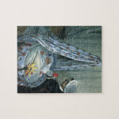 Jean Monet von Claude Monet in Seiner Wiege Puzzle (Horizontal)