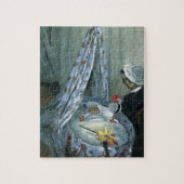 Jean Monet von Claude Monet in Seiner Wiege Puzzle (Vertikal)