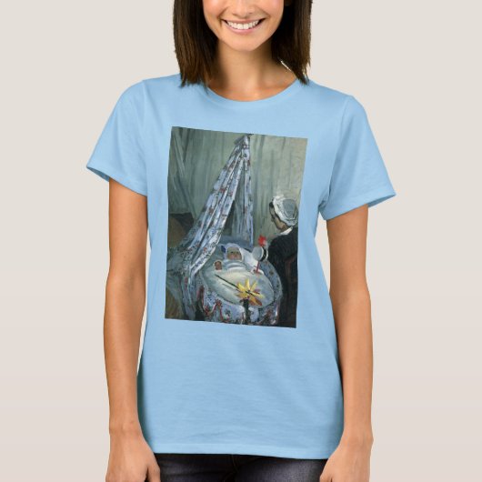 Jean Monet von Claude Monet in Seiner Wiege T-Shirt (Vorderseite)
