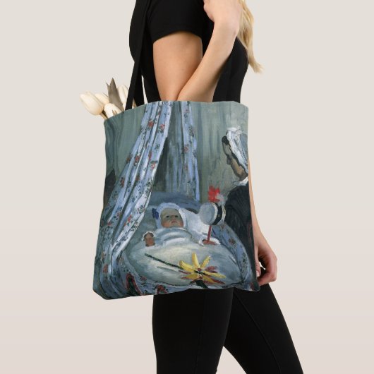 Jean Monet von Claude Monet in Seiner Wiege Tasche (Von Nahem)