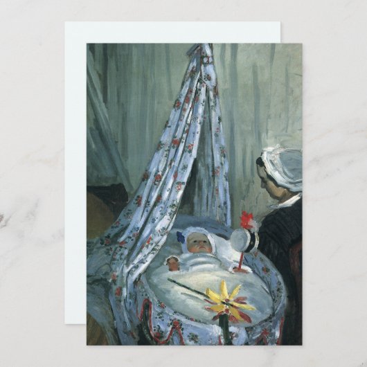 Jean Monet von Claude Monet Invite in Seiner Wiege (Vorne/Hinten)