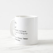 Jean name, Editable name, Custom name Kaffeetasse (Vorderseite Links)