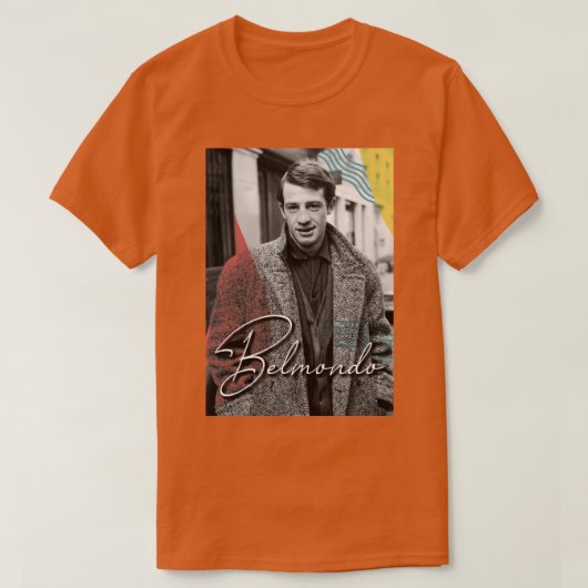 Jean Paul Belmondo French New Wave T-Shirt (Design vorne)