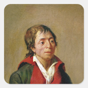 Jean-Paul Marat Quadratischer Aufkleber