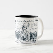 Jean Paul Sartre 1 Zweifarbige Tasse (VorderseiteRechts)