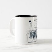 Jean Paul Sartre 1 Zweifarbige Tasse (Vorderseite Links)