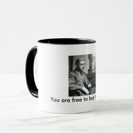 Jean Paul Sartre Tasse (Vorderseite Links)