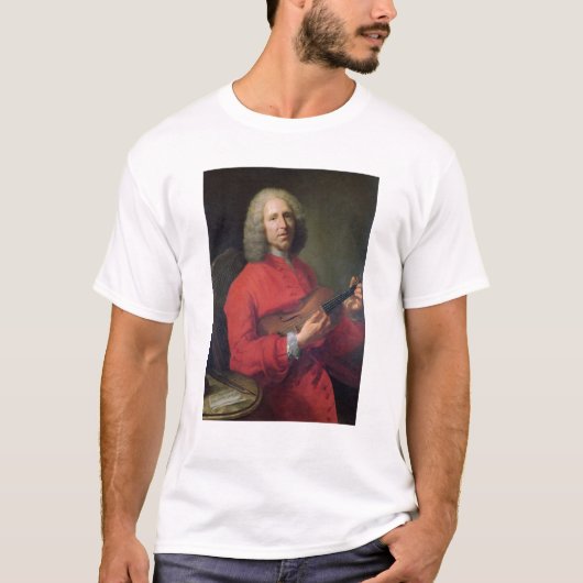 Jean-Philippe Rameau mit einer Violine T-Shirt (Vorderseite)