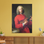Jean-Philippe Rameau mit Violine Leinwanddruck (Insitu (Wohnzimmer))