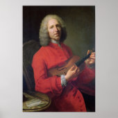 Jean-Philippe Rameau mit Violine Poster (Vorne)