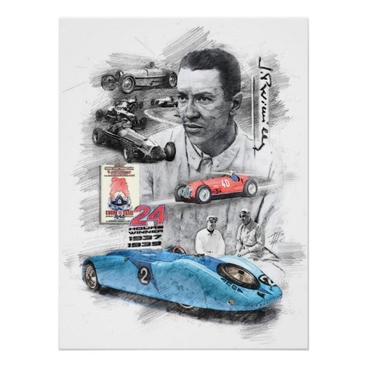 Jean-Pierre Wimille Poster (Vorderseite)