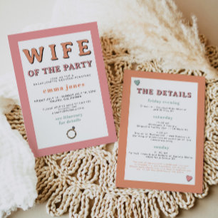 JEAN Retro Ehefrau des Party Bachelorette Einladung