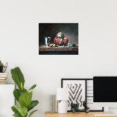 Jean-Siméon Chardin Stillleben mit Pfirsichen Poster (Heimbüro)