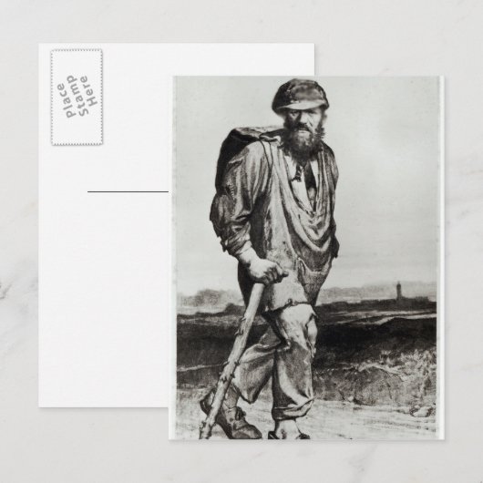 Jean Valjean Postkarte (Vorne/Hinten)