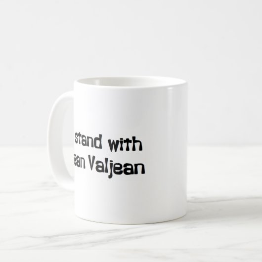 Jean Valjean Stand Kaffeetasse (Vorderseite Links)