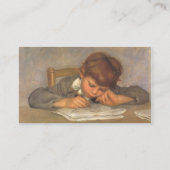 Jean Zeichnend von Pierre Auguste Renoir Visitenkarte (Rückseite)