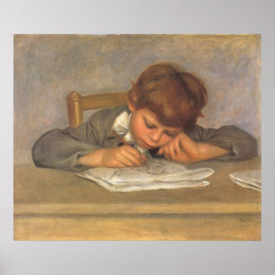 Jean Zeichnung von Pierre Renoir, Vintage Fine Art Poster