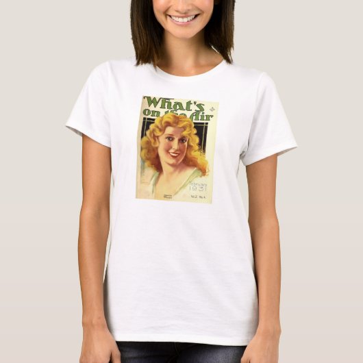 Jeanette MacDonald 1931 Radioabdeckung Operetta T-Shirt (Vorderseite)