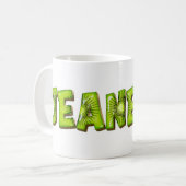 Jeanette Name Kiwi Style Tasse Kaffeetasse (Vorderseite Links)