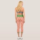 JEANIE DEE "PFIRSICHBAUM" - HOCHGESCHNÜRTE CAPRI-H CAPRI LEGGINGS (Rückseite)