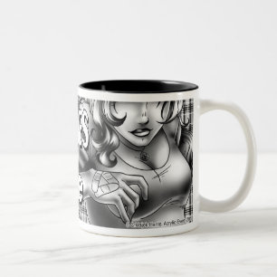 Jeanie, einfarbige Logo-Tasse Zweifarbige Tasse