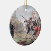 Jeanne d'Arc (1412-31) bestellt Englisch, um zu Keramikornament (Rechts)