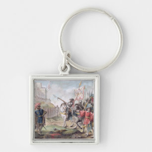 Jeanne d'Arc (1412-31) bestellt Englisch, um zu Schlüsselanhänger