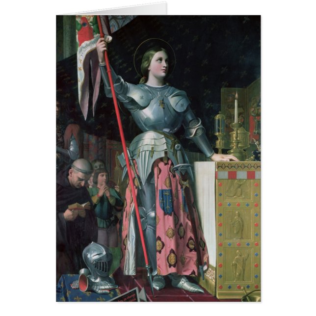 Jeanne d'Arc an der Krönung von König Charles (Vorne)