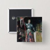 Jeanne d'Arc an der Krönung von König Charles Button (Vorne & Hinten)