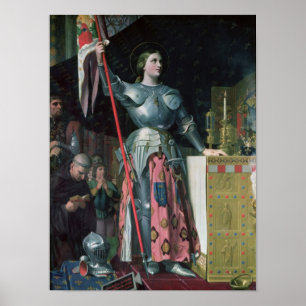 Jeanne d'Arc an der Krönung von König Charles Poster