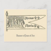Jeanne d'arc, Banner Postkarte (Vorderseite)