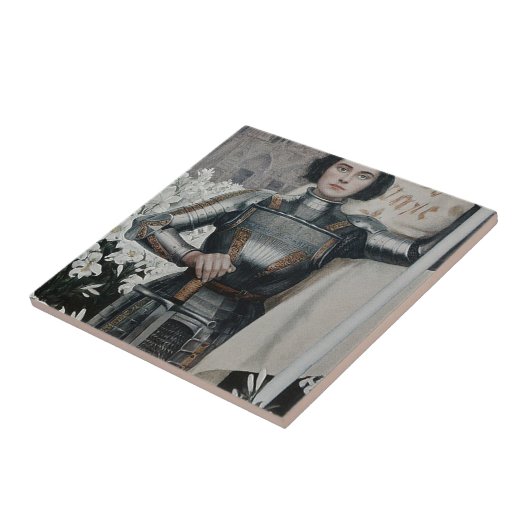 Jeanne d'Arc durch Albert Lynch Fliese (Seite)