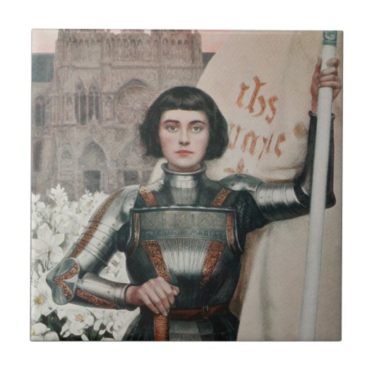 Jeanne d'Arc Fliese (Vorderseite)