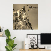 Jeanne d'Arc Johanna von Orléans Emmanuel Frémiet Poster (Heimbüro)