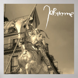 Jeanne d'Arc Johanna von Orléans Emmanuel Frémiet Poster