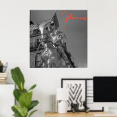 Jeanne d'Arc Johanna von Orléans Emmanuel Frémiet Poster (Heimbüro)