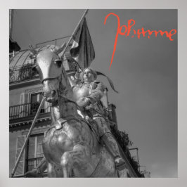 Jeanne d'Arc Johanna von Orléans Emmanuel Frémiet Poster