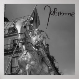 Jeanne d'Arc Johanna von Orléans Emmanuel Frémiet Poster