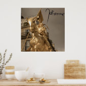 Jeanne d'Arc Johanna von Orléans Emmanuel Frémiet Poster (Küche)