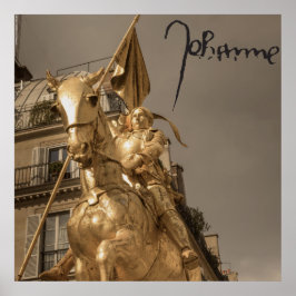 Jeanne d'Arc Johanna von Orléans Emmanuel Frémiet Poster