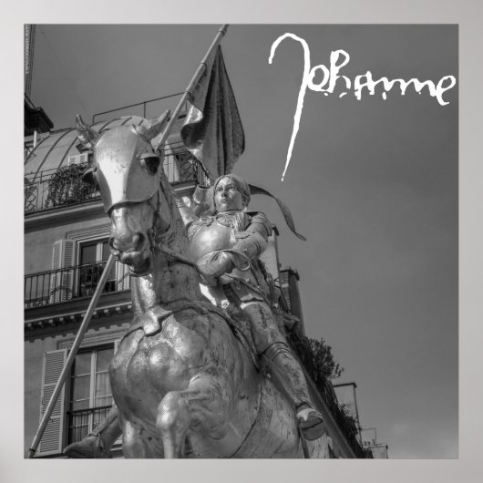 Jeanne d'Arc Johanna von Orléans Emmanuel Frémiet Poster (Vorne)